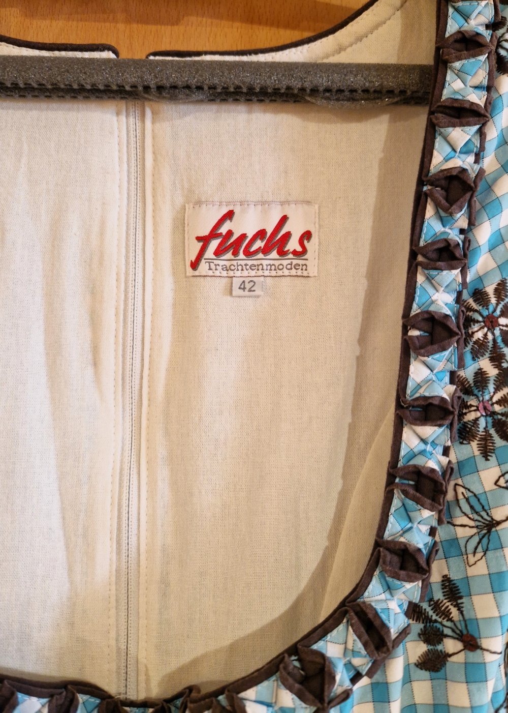 Fuchs Dirndl Trachtenmode, türkis braun