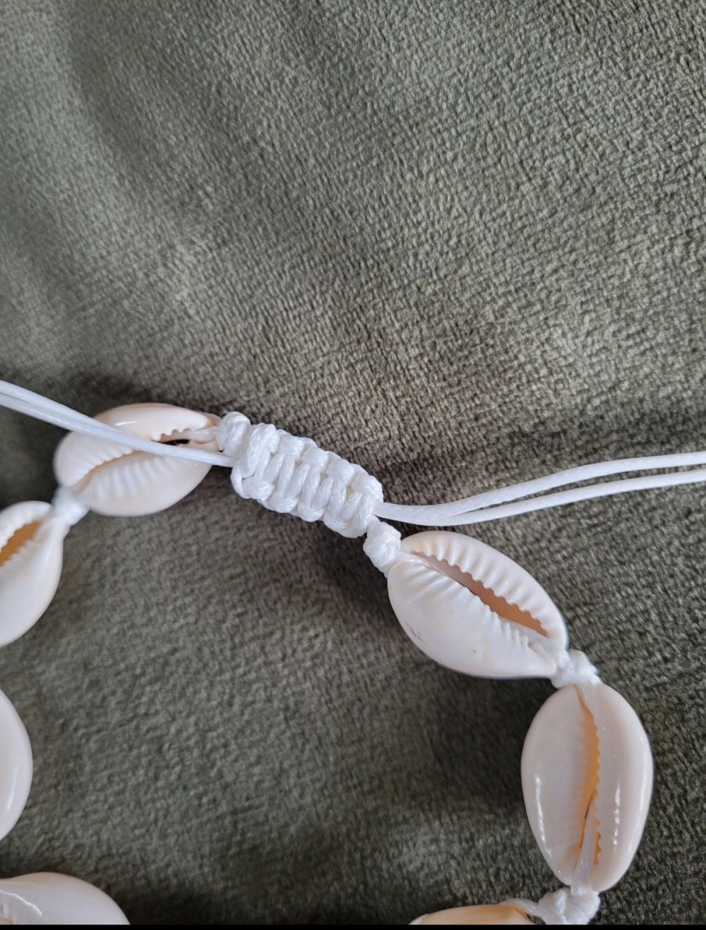 Handmade Boho Kauri Muschel Armband Fusskette größenverstellbar Hippie Gypsy Gipsy Ibiza Aloha Purelei Bohoschmuck unisex Handarbeit handmade with love