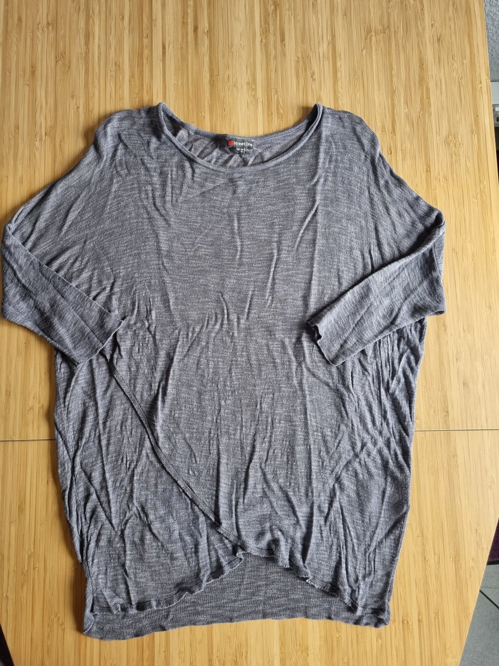 Street One Shirt Gr.40,silbergrau