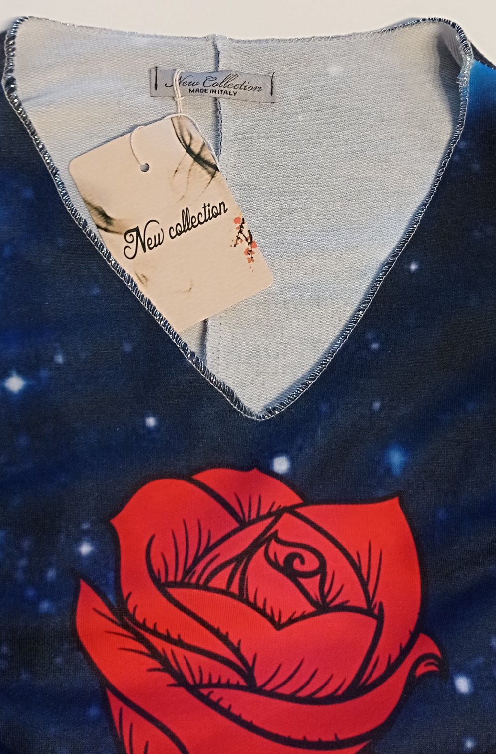 ++NEU++ Pullover Gr. 44/46/48 Totenkopf Rosen AA=75 cm L=83 cm