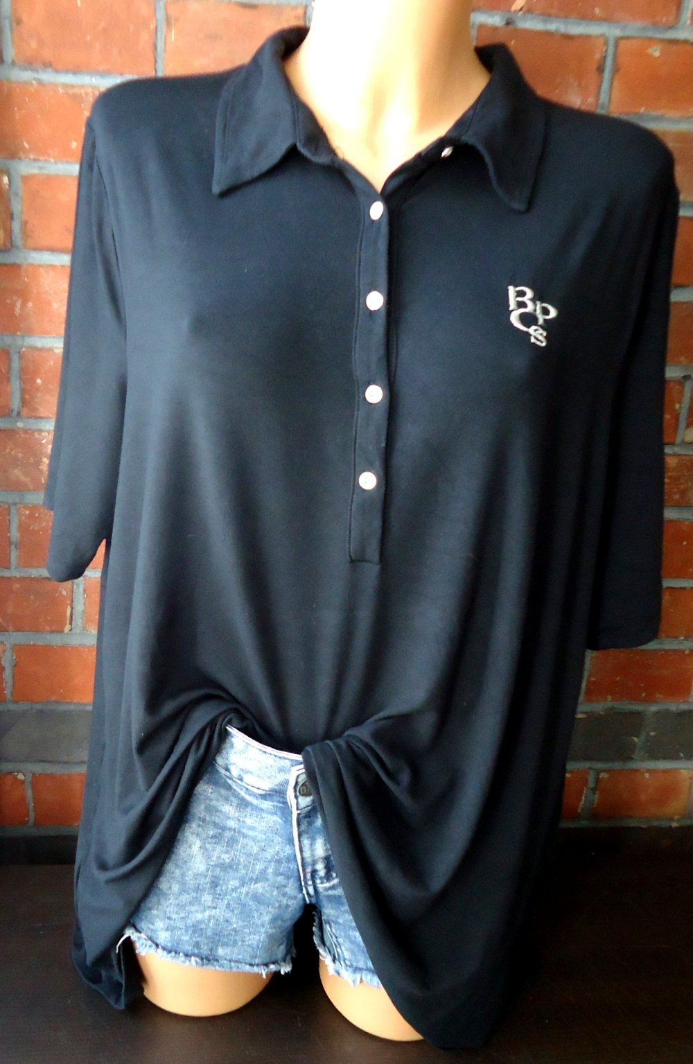 Poloshirt kurzarm schwarz Gr. 48/50 bpc selection