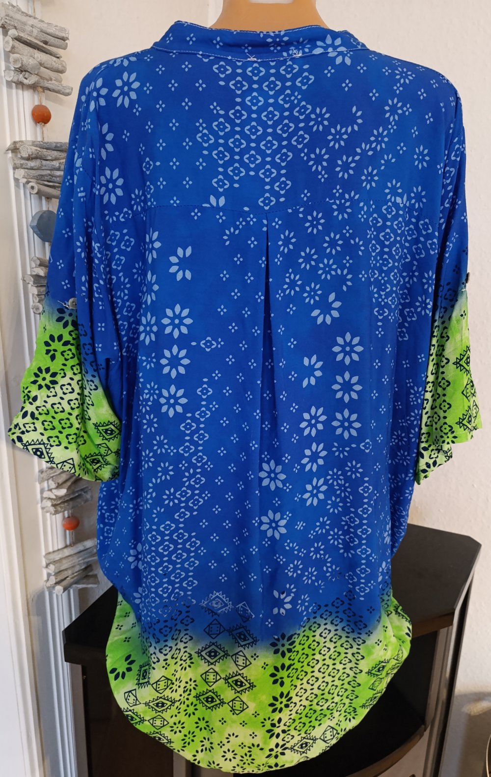 Tunika Bluse farbenfroh Gr. 44-48 Viskose New Collection ++NEU mit Etikett++