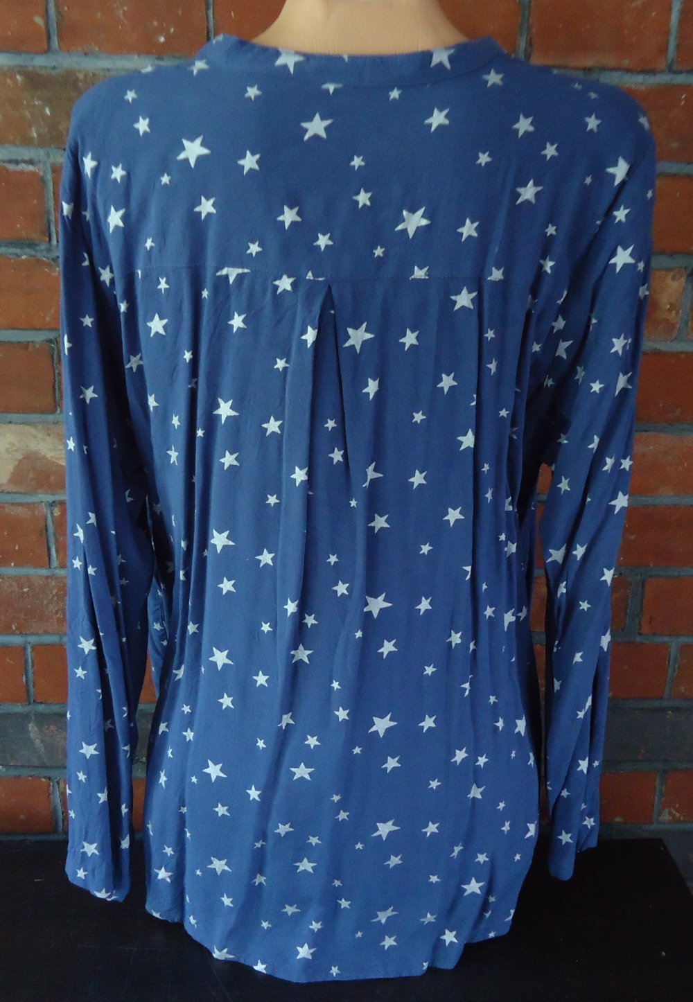 Langarm-Bluse Viskose Gr. 46 Rainbow