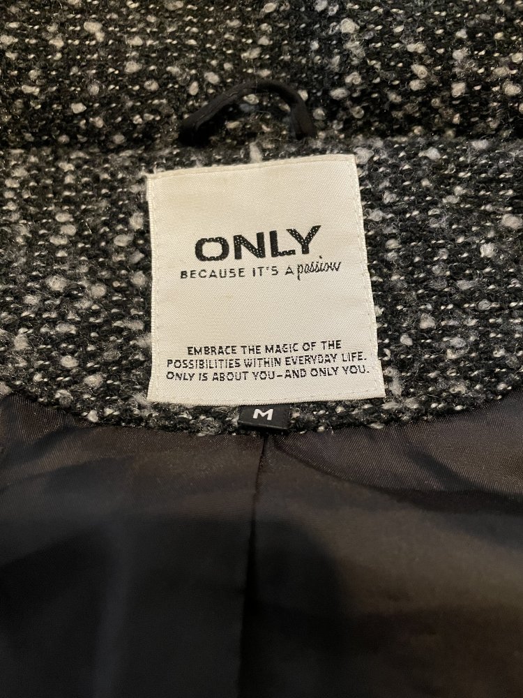 schwarz-graue Weste von ONLY, Größe M