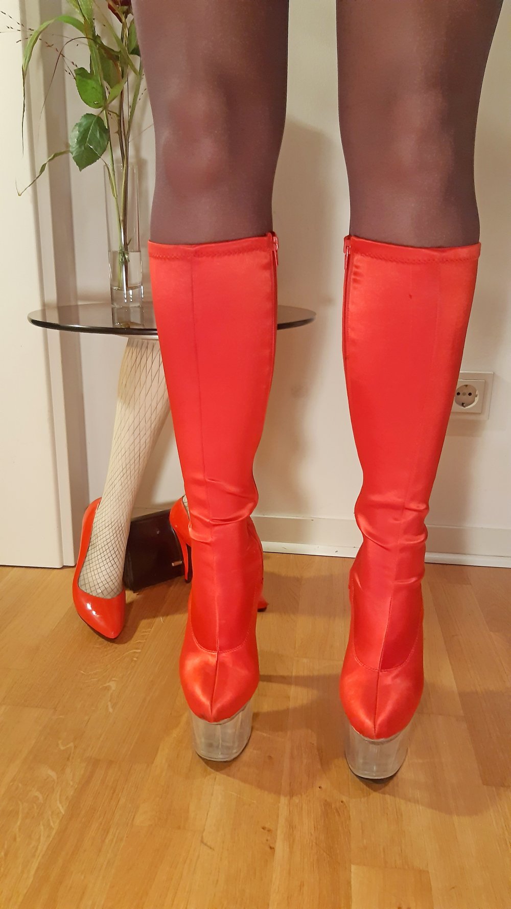 Mi Piaci High Heel Plateau Gogo stretch Stiefel