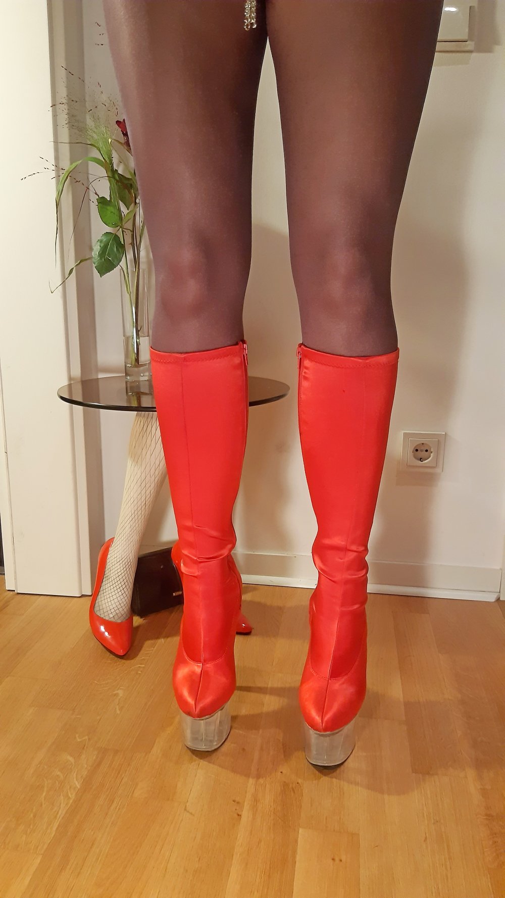 Mi Piaci High Heel Plateau Gogo stretch Stiefel