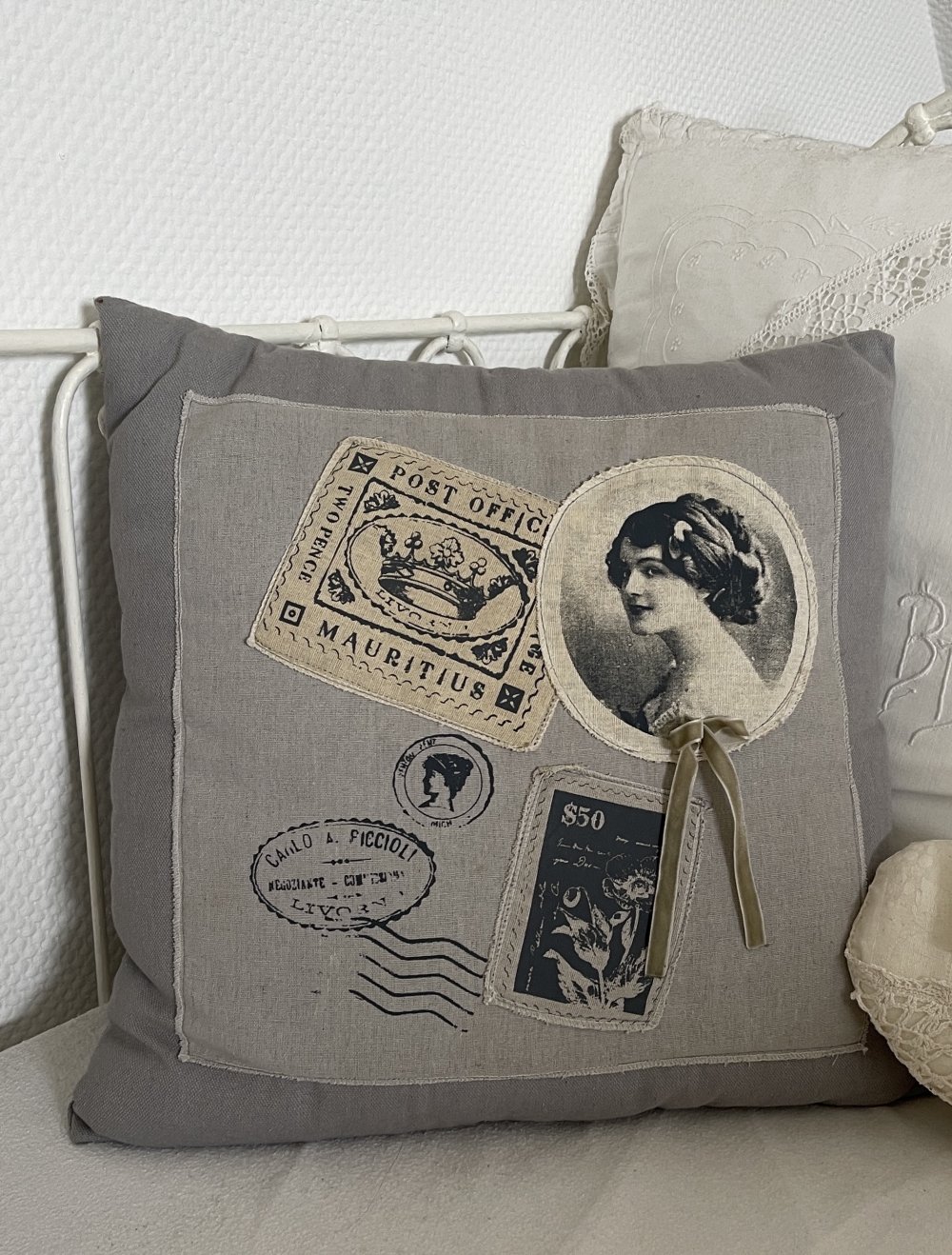 schönes Kissen - Shabby Vintage Landhaus