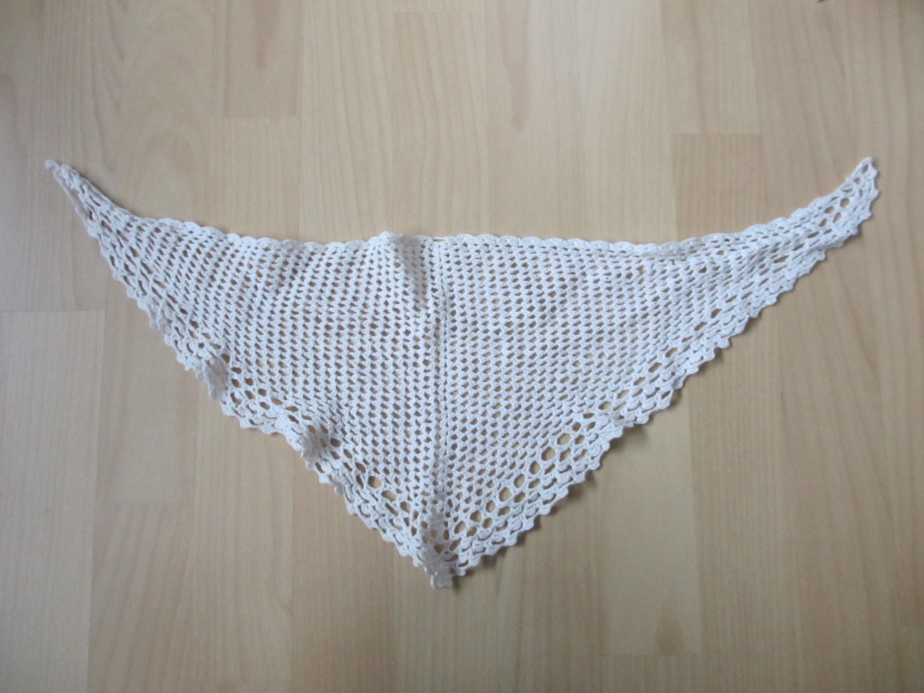 Vintage - Häkel Kragenschutz / Accessoire, Tuch, weiß creme