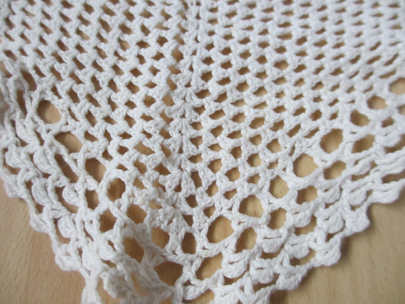 Vintage - Häkel Kragenschutz / Accessoire, Tuch, weiß creme