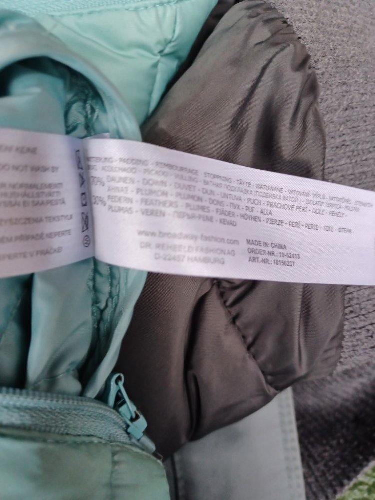 70 % Daunen, 30% Federn Anorak Steppjacke Outdoorjacke Gr. 38