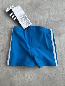 adidas 3 Stripes Kleinkinder Badehose blau Größe 80