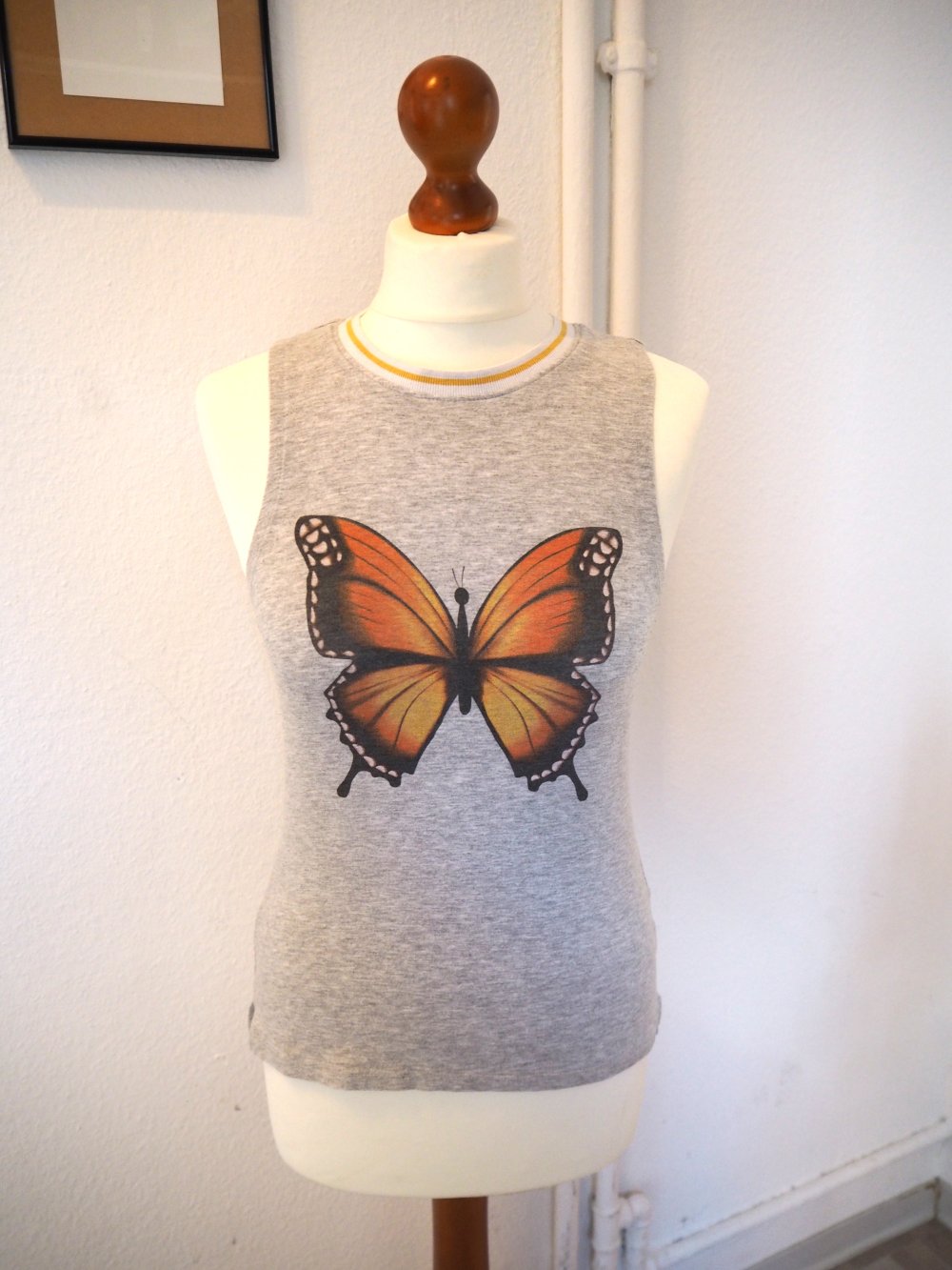 Tanktop mit Schmetterlings-Print
