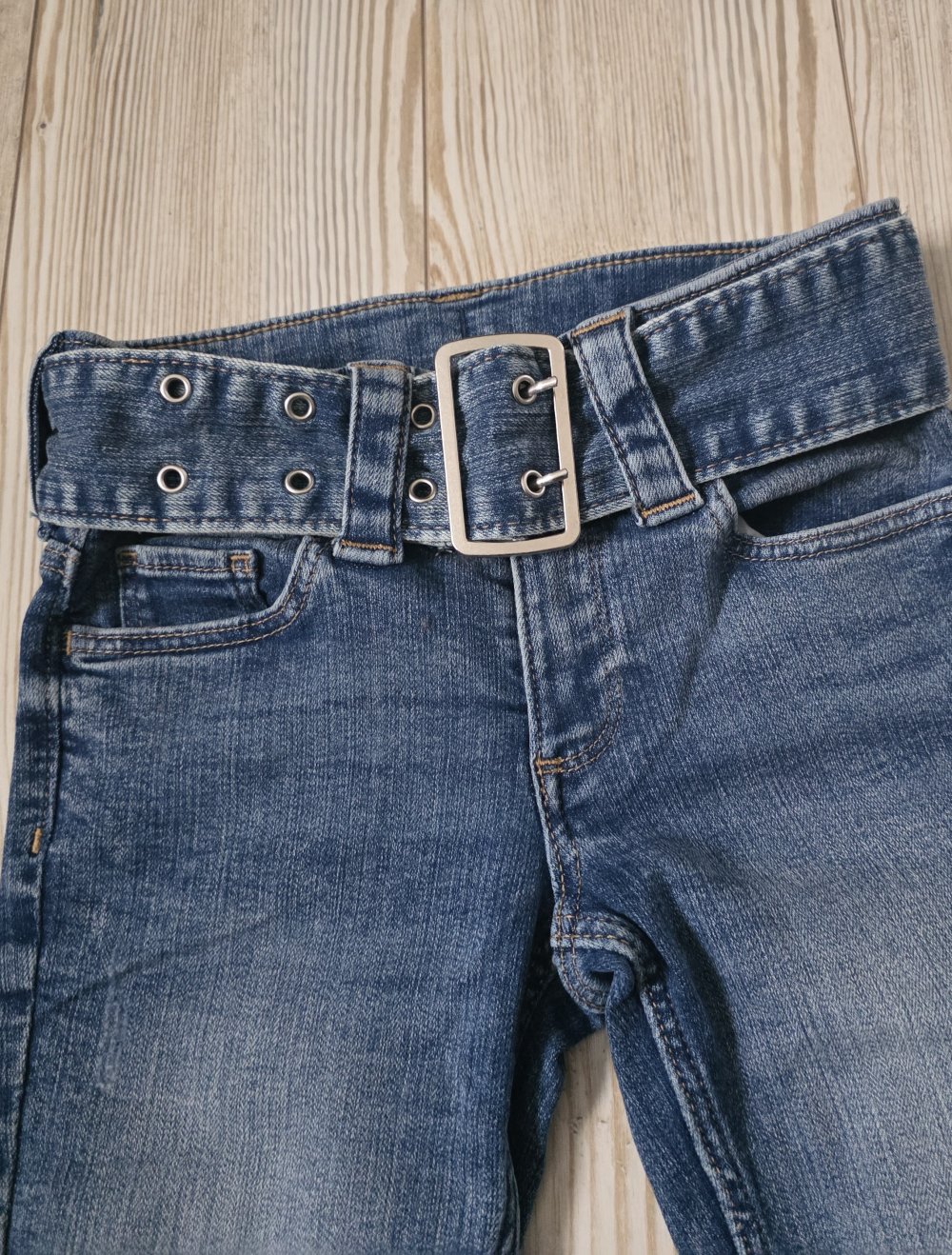 H&M Mädchen Jeans gr. 134 blau wie neu