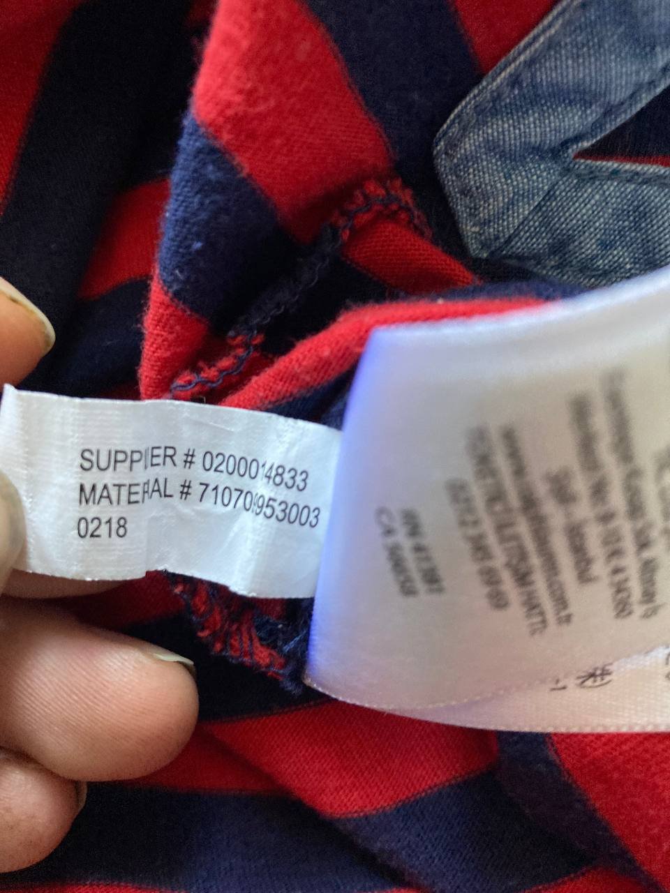 Polo Ralph Lauren Poloshirt – Größe M – Rot/Navy Gestreift