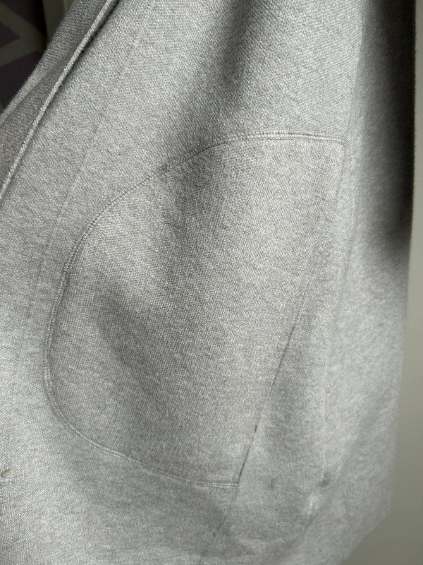 Graue lange Strickjacke 