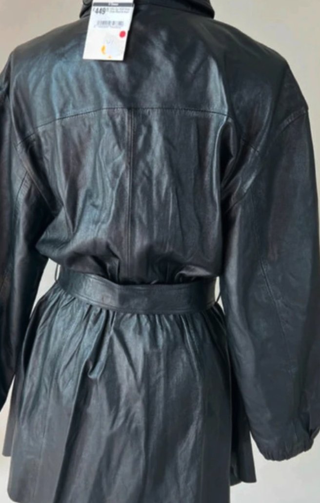 Leder-Kleidjacke in Schwarz — Alter Ego