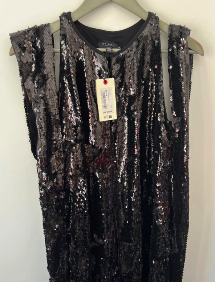 Glamouröser Pailletten-Jumpsuit mit weitem Bein – Vivalee