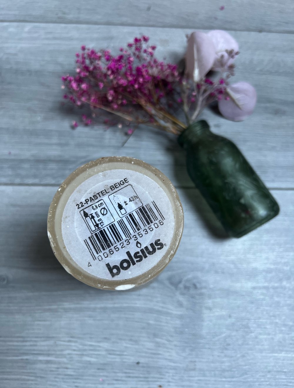 Rustik Stumpenkerze von Bolsius