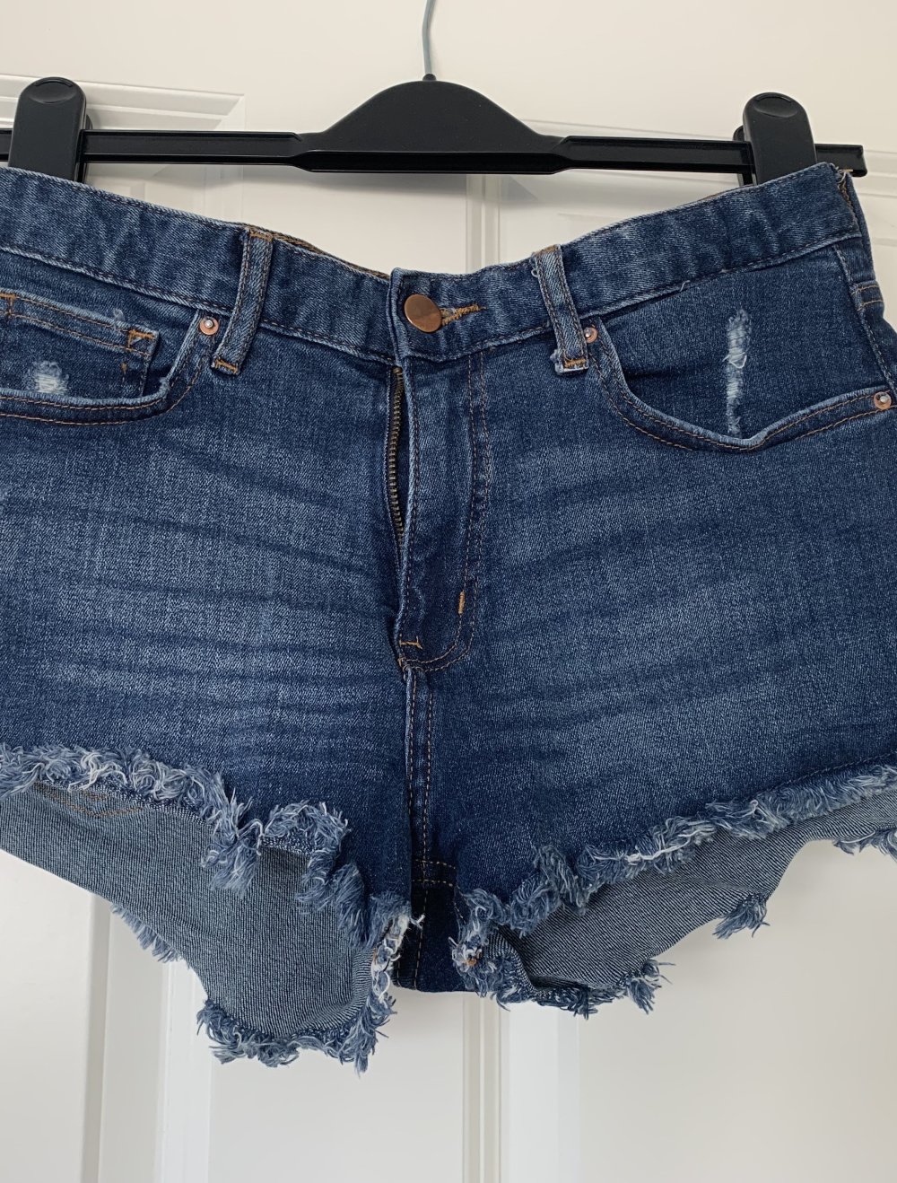 H&M Damen Shorts kurze Hose Jeans Denim Gr. 36 hot pants in Blau Neu