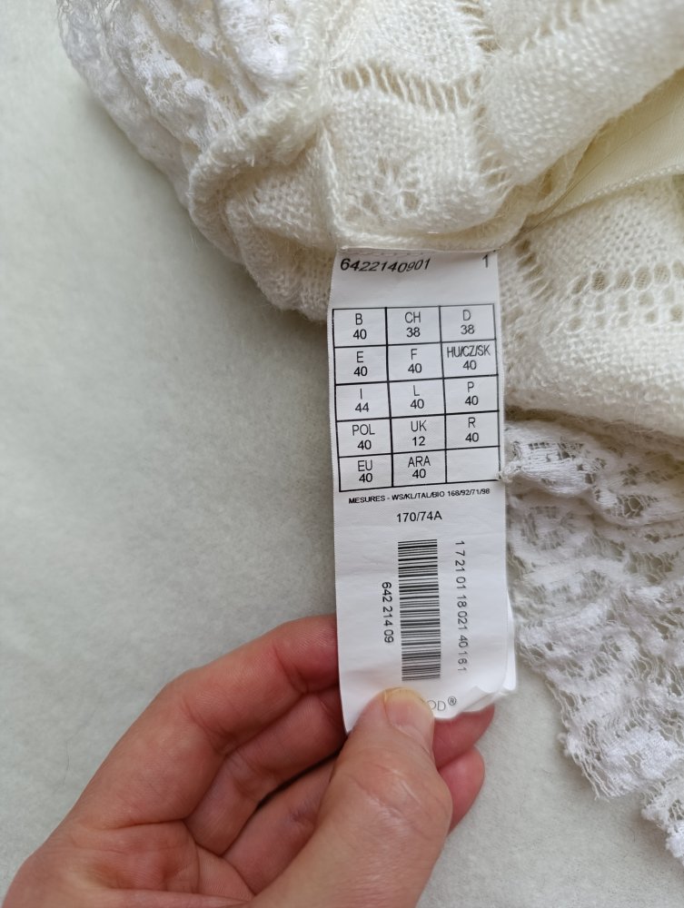 Romantischer Strick-Minirock von Promod mit Mohair-Anteil (Größe 40)