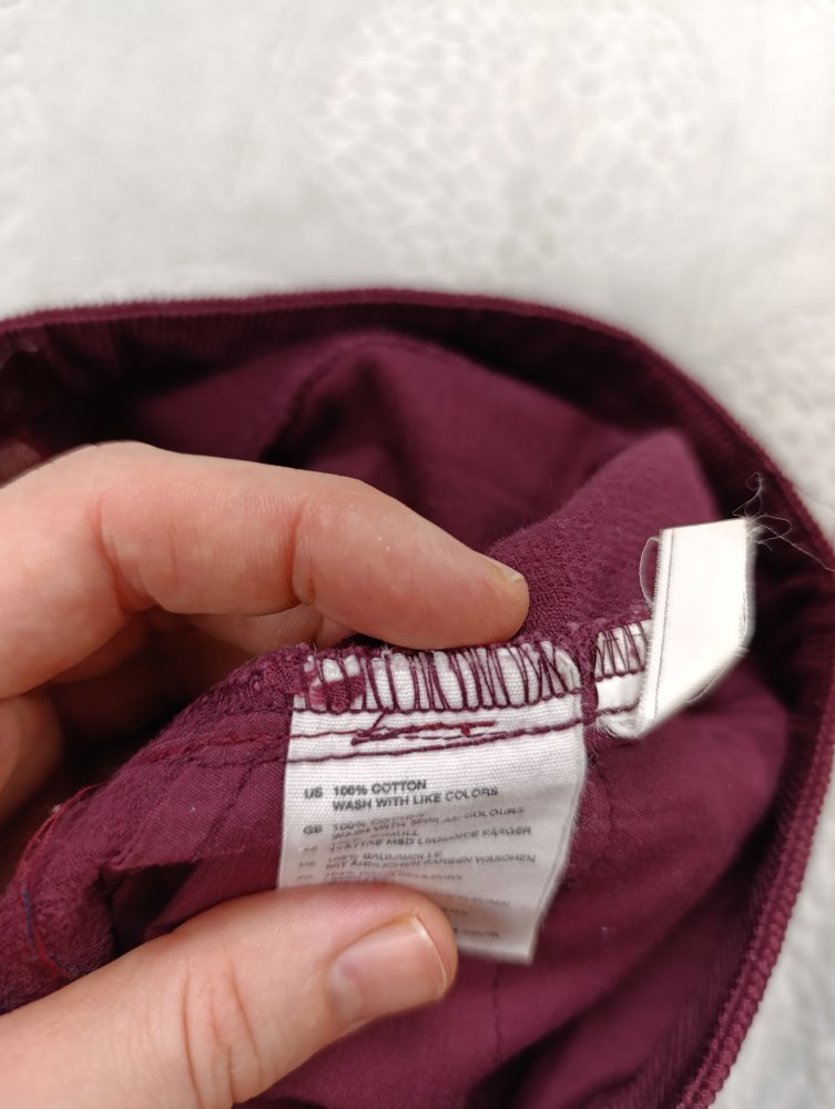 H&M L.O.G.G. Cordrock in Bordeaux Gr. 164 (13Y+) – 100% Baumwolle