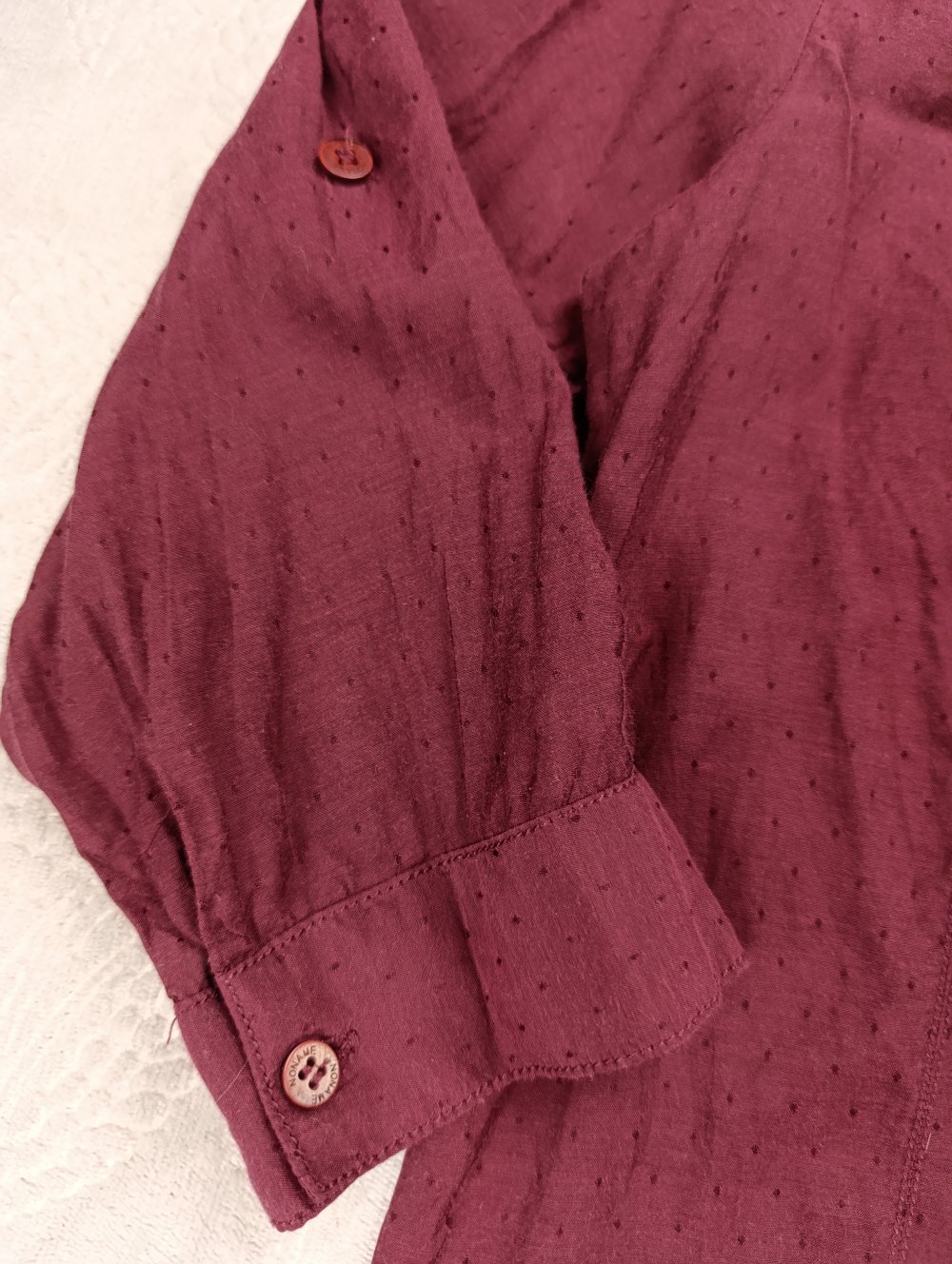 Elegante Bluse in Bordeauxrot