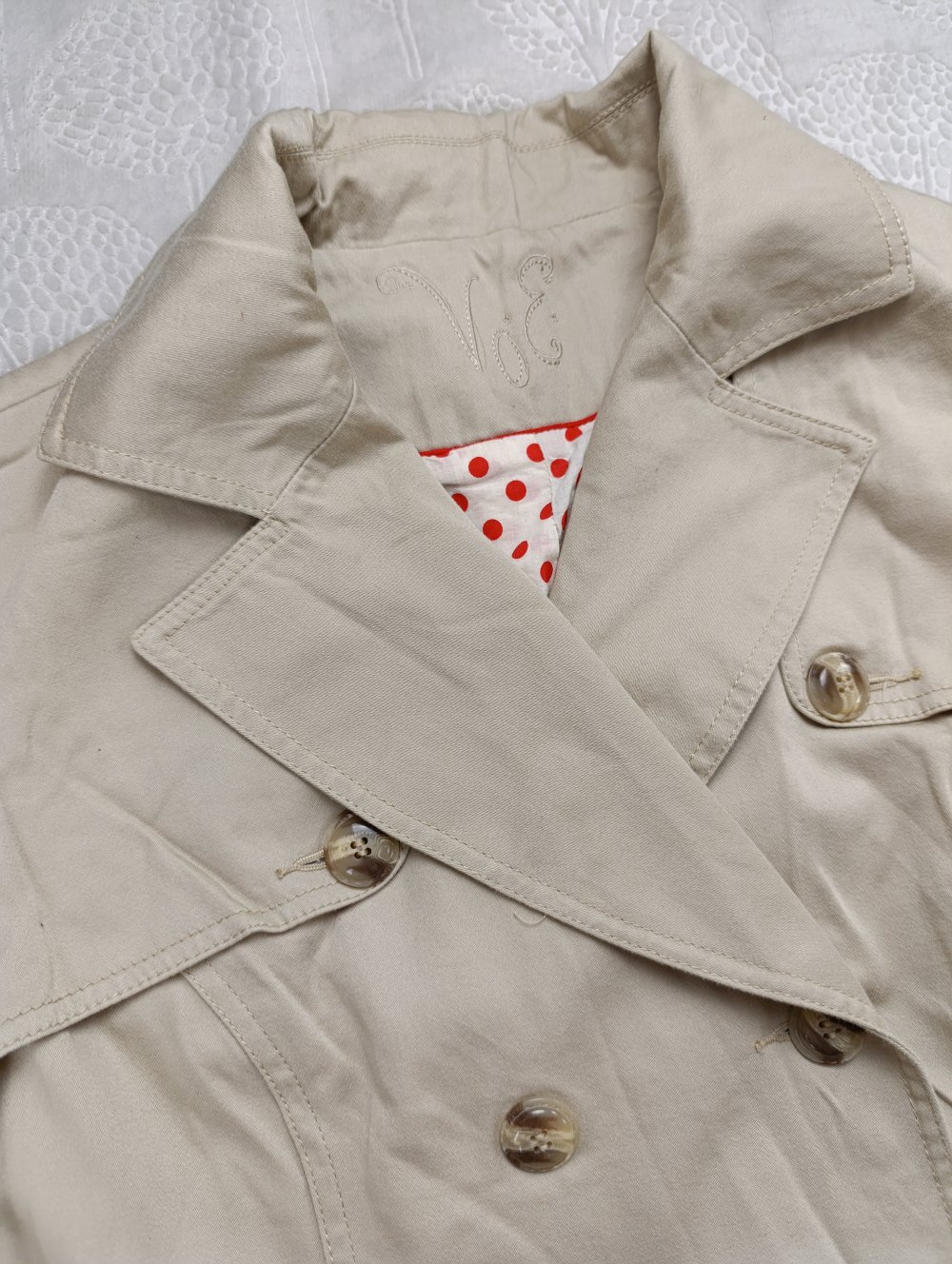 Eleganter Baumwoll-Trenchcoat