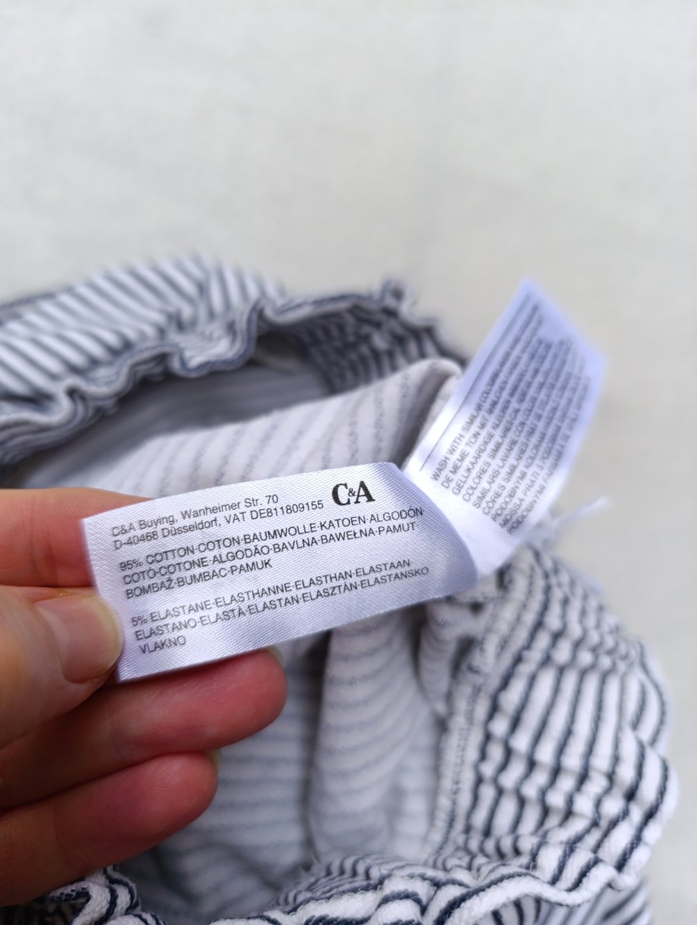 C&A Mädchen Hose Gr. 140 (10Y/A) Paperbag-Bund