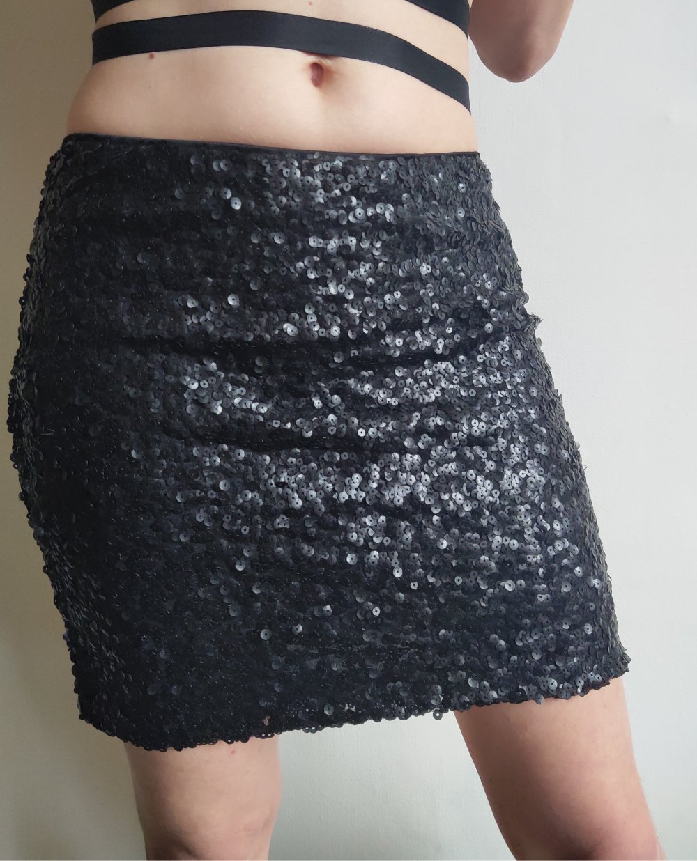 Funkelnder Pailletten-Minirock von h&m - Größe s