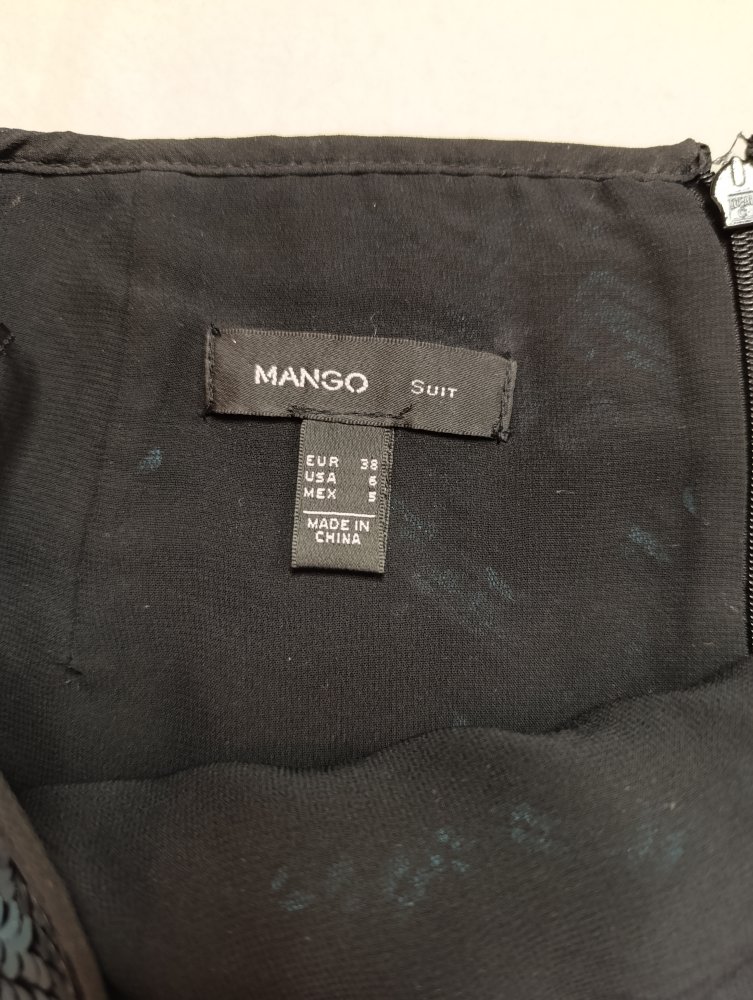 Wende-Pailletten Minirock Schwarz/Smaragdgrün – Gr. 38 (S/M)