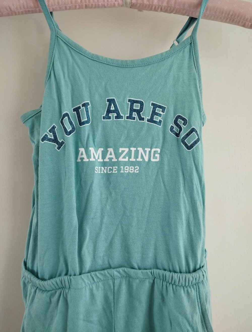 ** Page One Young Sommer Jumpsuit Gr.134/140 Overall Anzug kurz Gummibund **