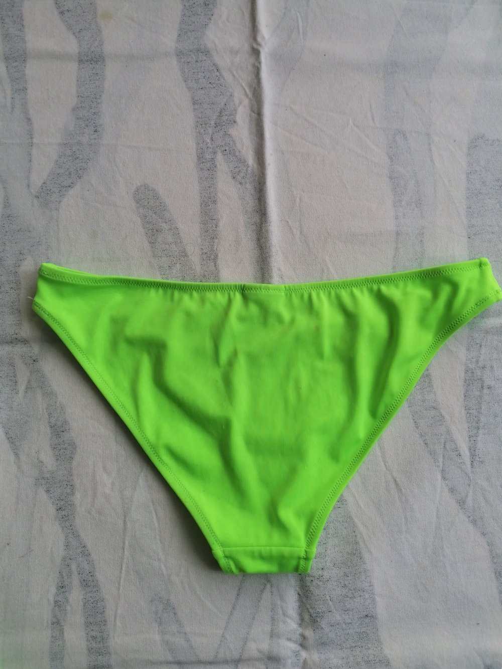 Bandeau Neckholder Bikini Set neongrün