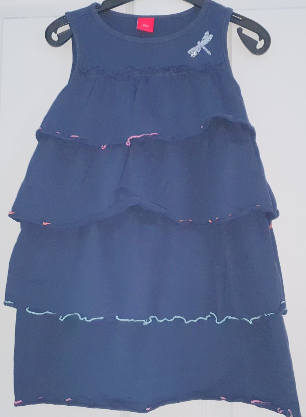 s.Oliver Sommer Kleid 110 116 Kleidchen Hängerchen Charleston Style w Neu