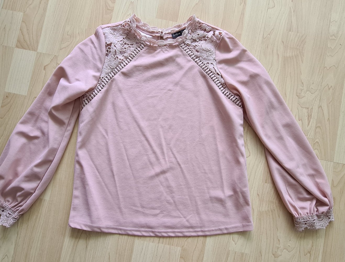 Bluse schickes Shirt rosa Gr 38