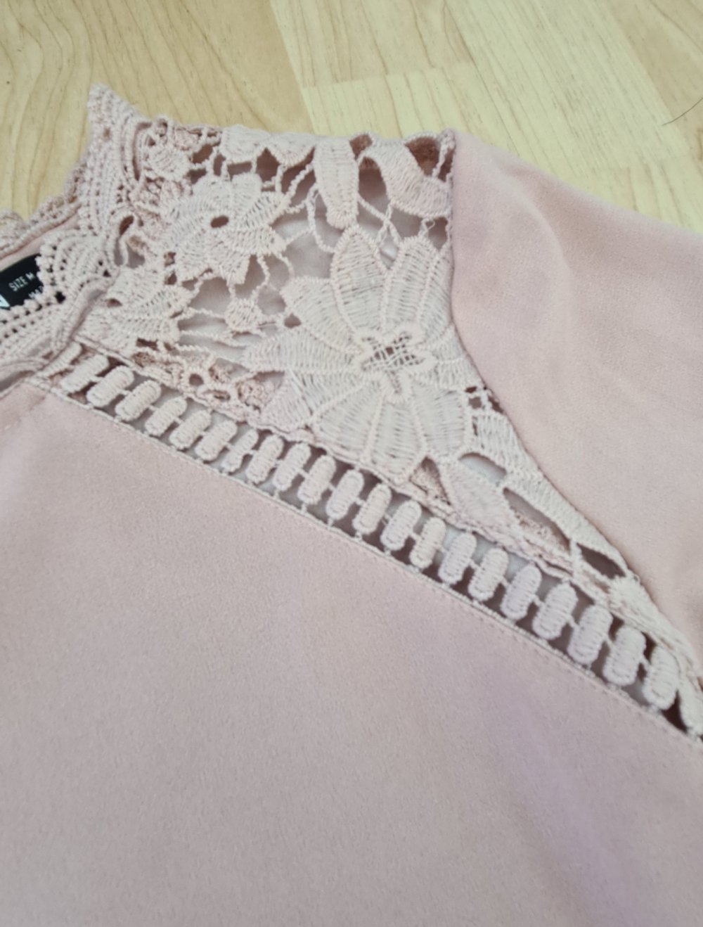 Bluse schickes Shirt rosa Gr 38