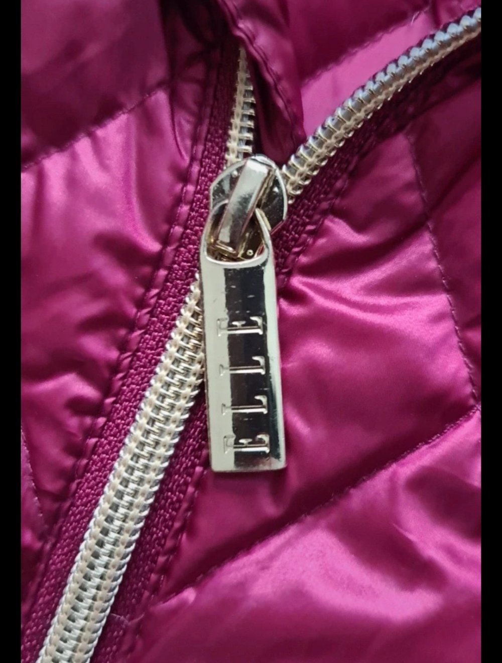 Elle dünner Daunenmantel Mantel pink Gr L