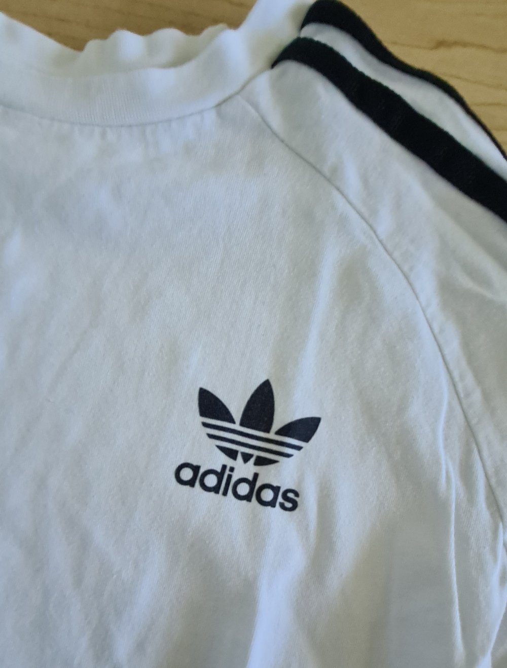 Adidas Langarm Shirt Gr 164 weiß