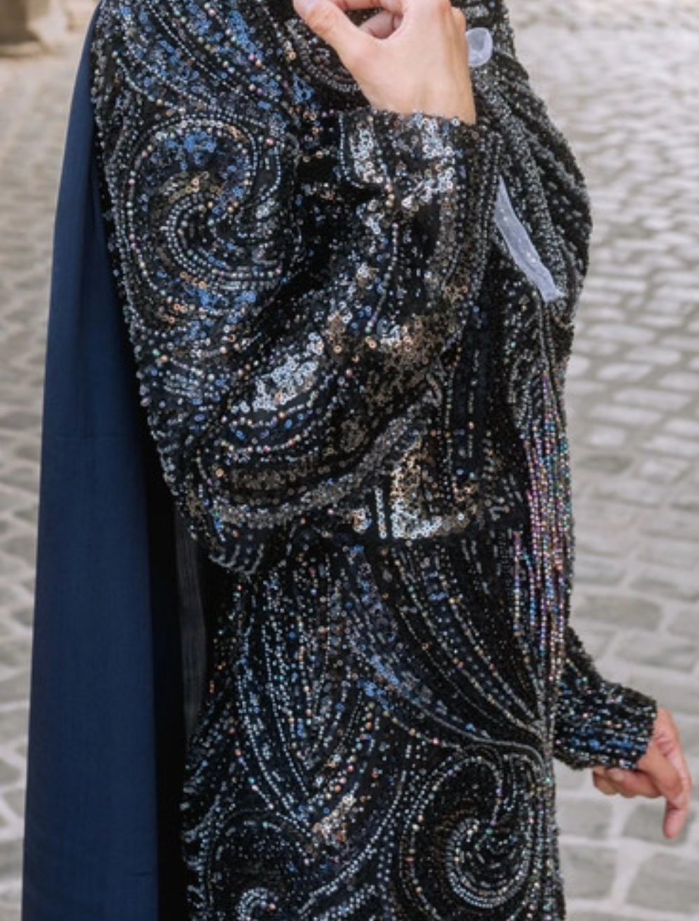 Glitzer Abendkleid bodenlang – edel & festlich |