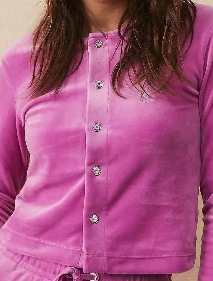 Juicy Couture velour cardigan pink
