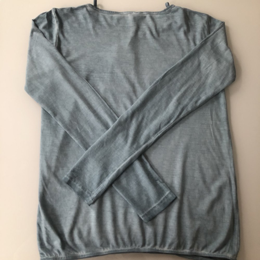 Damen Mädchen Bluse Blau Schwarz Bull Glanz Effekt Glitzer Blau Schwarz Gr. XS Marke Takko, neu 