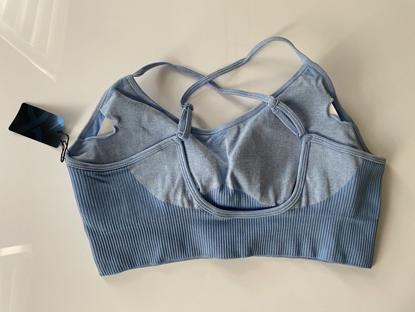 JELEX Angelina Damen Fitness BH Blau Türkis Gr. L, Marke: JELEX, neu mit Etikett