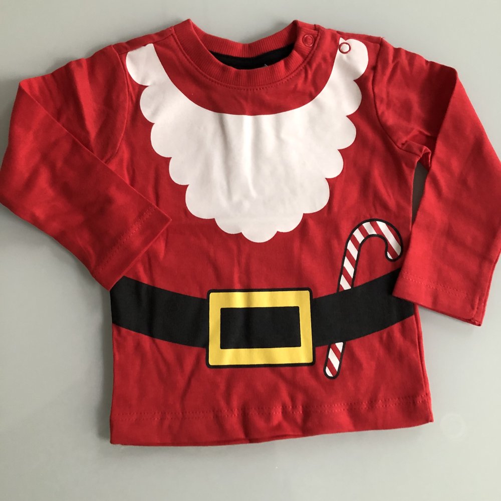 Baby Kinder Jungen Mädchen Babyboy Babygirl Bluse Sweatshirt Shirt Weihnachten Nikolaus Santa Claus Dopo Dopo New Born Gr. 56