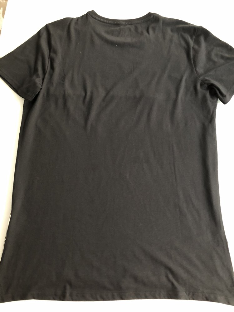 Herren T-Shirt Kurzarm Kurzarmshirt Sommer Schwaz Weiß Gestreift Schwarz Gr. M, Marke: C&A, Clock House. neu mit Etikett