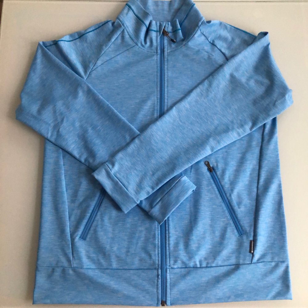 Mädchen Damen Woman Schneider Jacke Bluse Langarm Longsleeve Reißverschluss Blau Türkis Gr. 40, NEU, Marke: Schneider