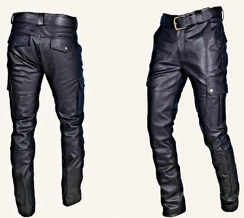 Herren Cargo-Lederhose