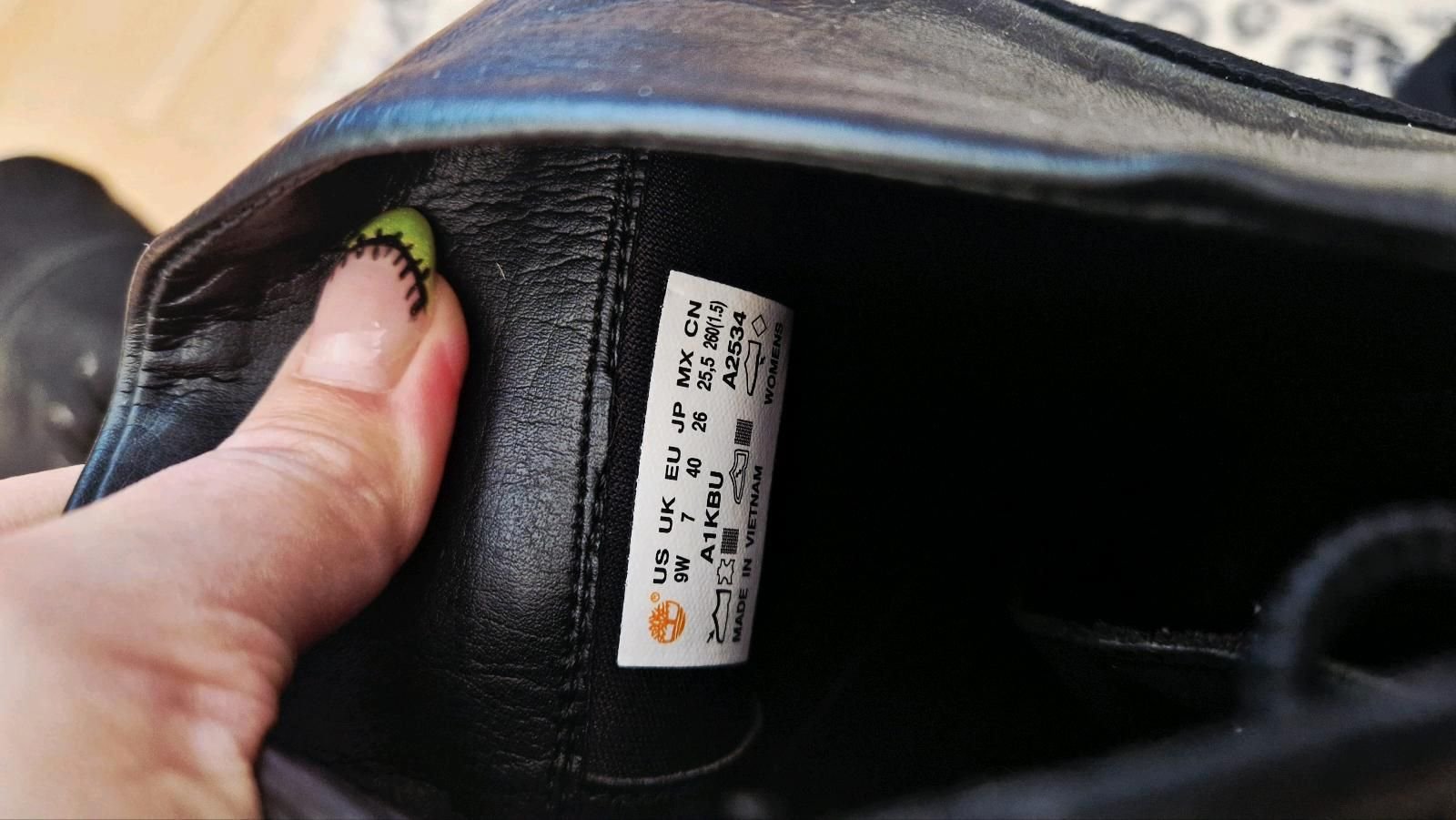 Timberland Allington Heights Boot Stiefel, Leder Gr. 40, schwarz