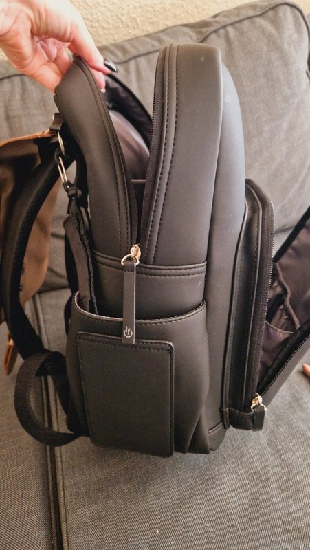 Wind & Vibes Mayfair Black Plus Rucksack inkl. 2 Klappen, Haken