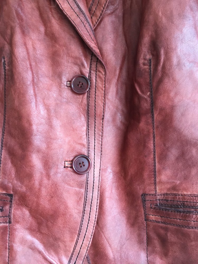 JCC Lederblazer, Lederjacke Echtleder Gr. 38 rot
