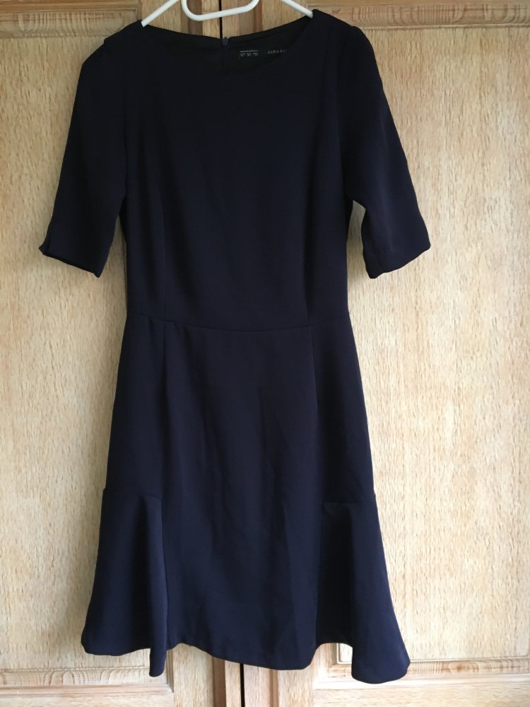 Zara basic Kleid Gr. XS dunkelblau, blau Kleid