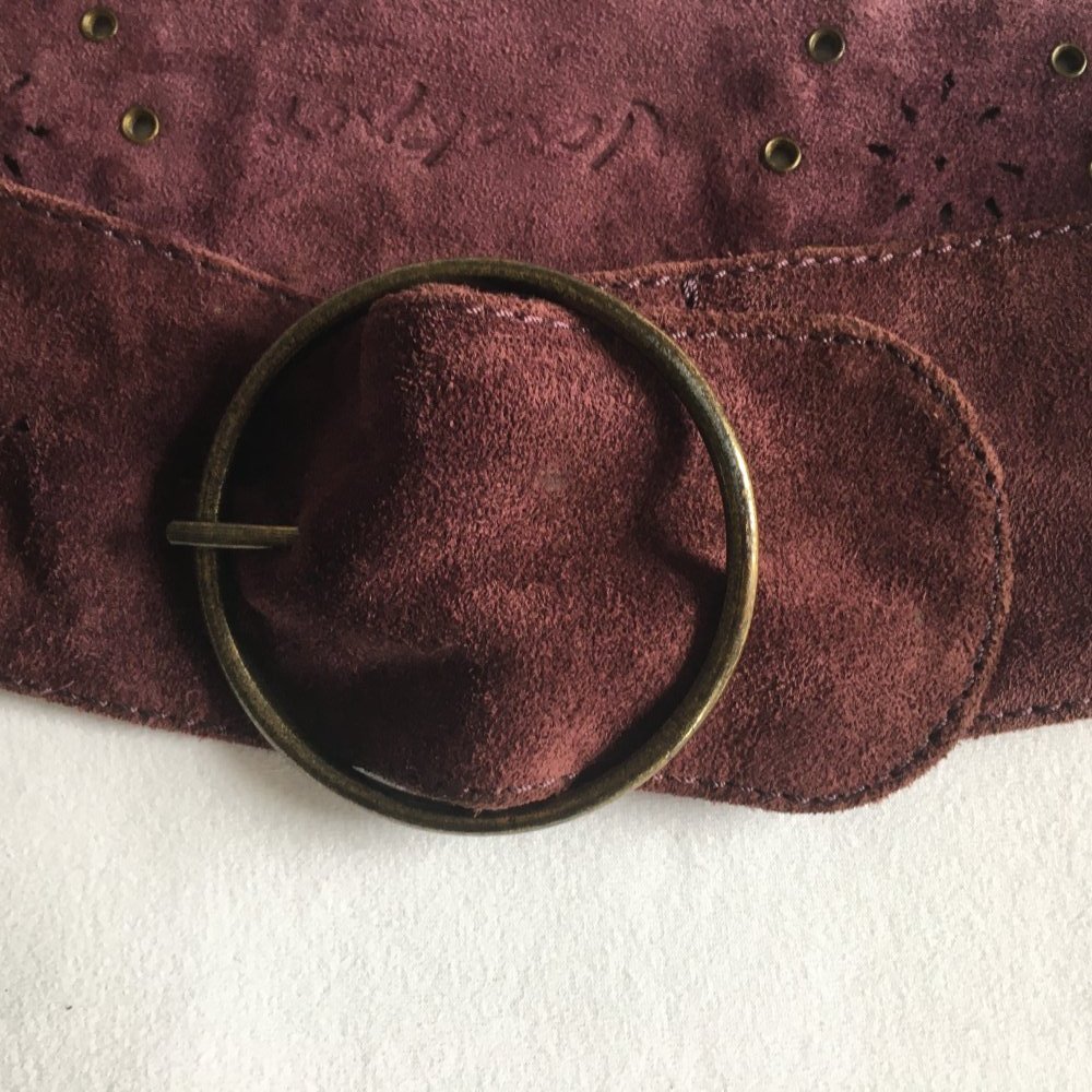 Wildledergürtel Lila-violett von Vackpox